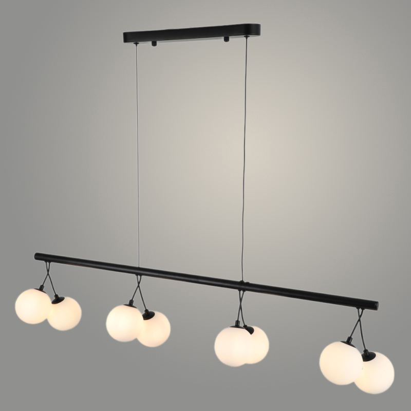 Люстра MDGD40634/8L BK черный 8х20W G9 d1100 h1200, 24