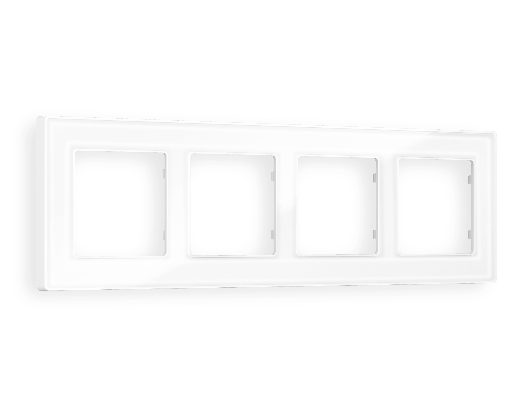 AF580104 Рамка ALFA Arctic (Белый Стекло органическое) 4-ая