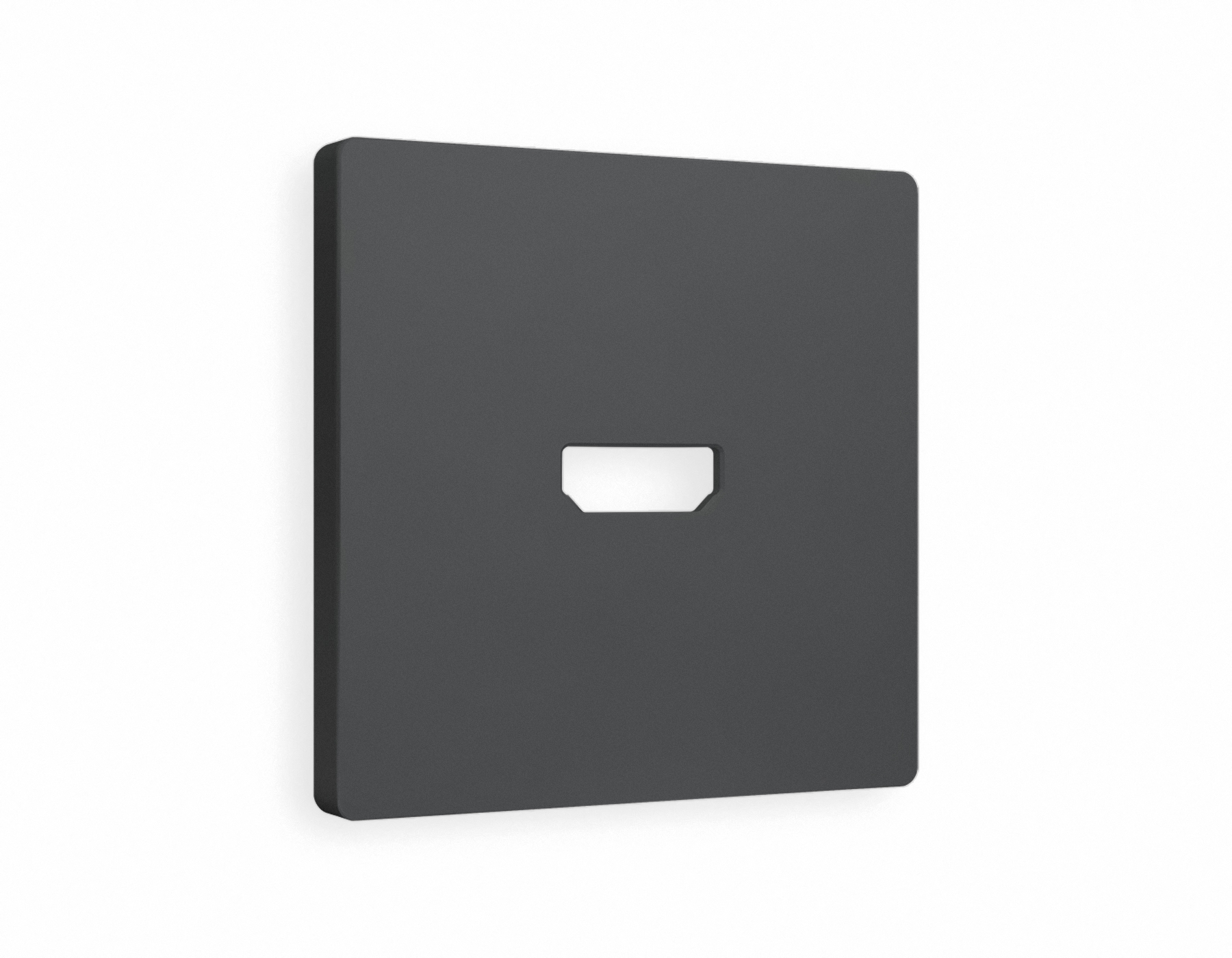 AP9140 Лицевая панель ALFA (Графит Мягкое касание) для HDMI розетки QUANT