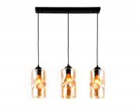 Светильник подвесной Ambrella TR3556/3 BK/TI черный/янтарь E27 max 40W 570*110*1200