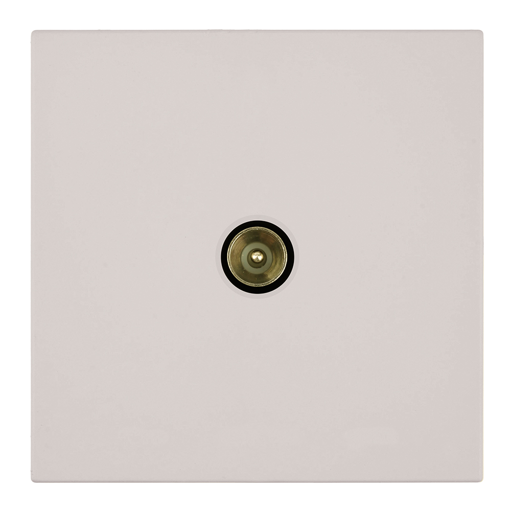 Розетка телевизионная 1-местная (механизм), 75 Ом, 5-862МГц, серия Мия, RST00-3108-08, пудровый жемч