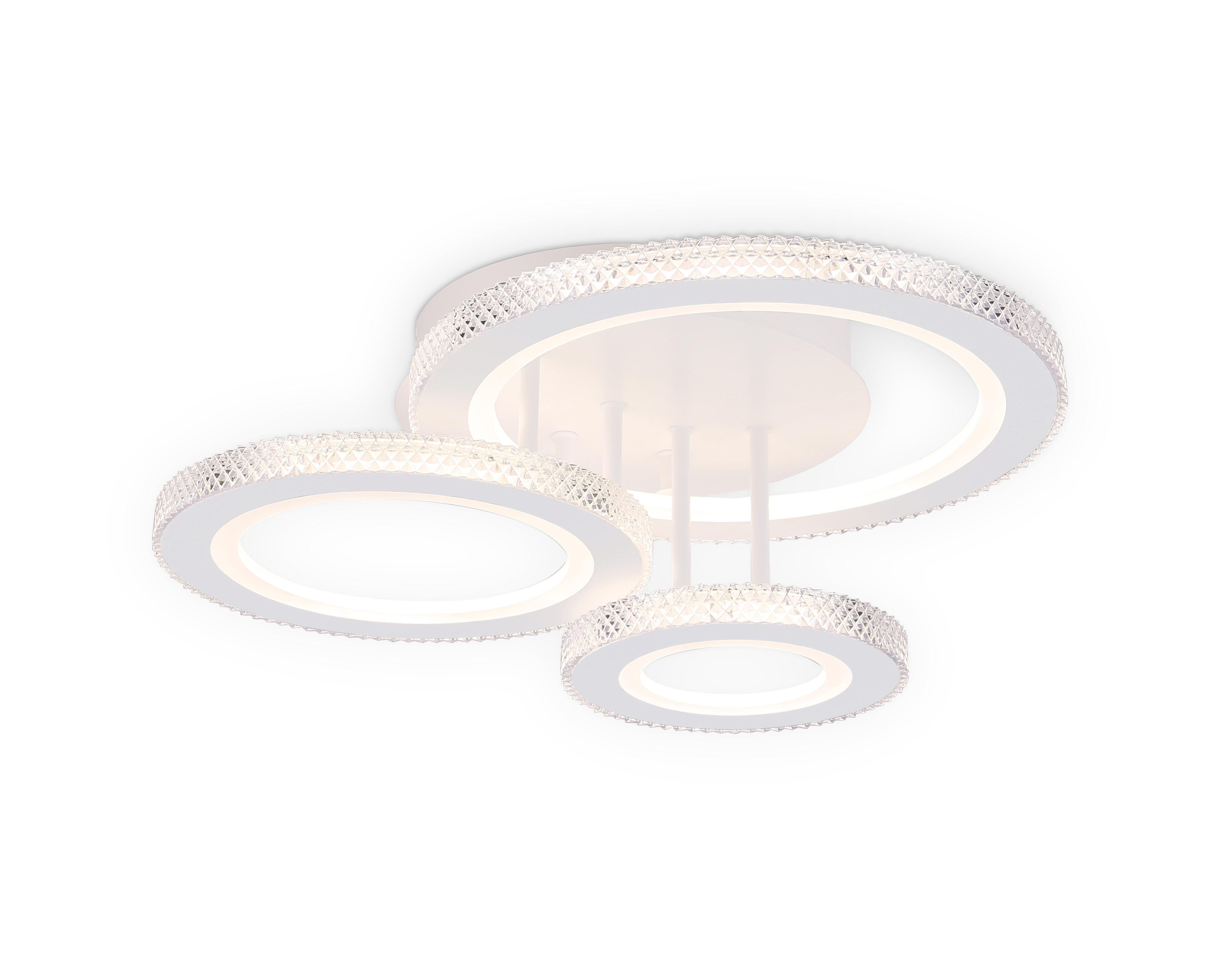Светильник Ambrella FA8867/3 WH белый 3000K-6400K 38W 470*380*170 (ПДУ ИК)