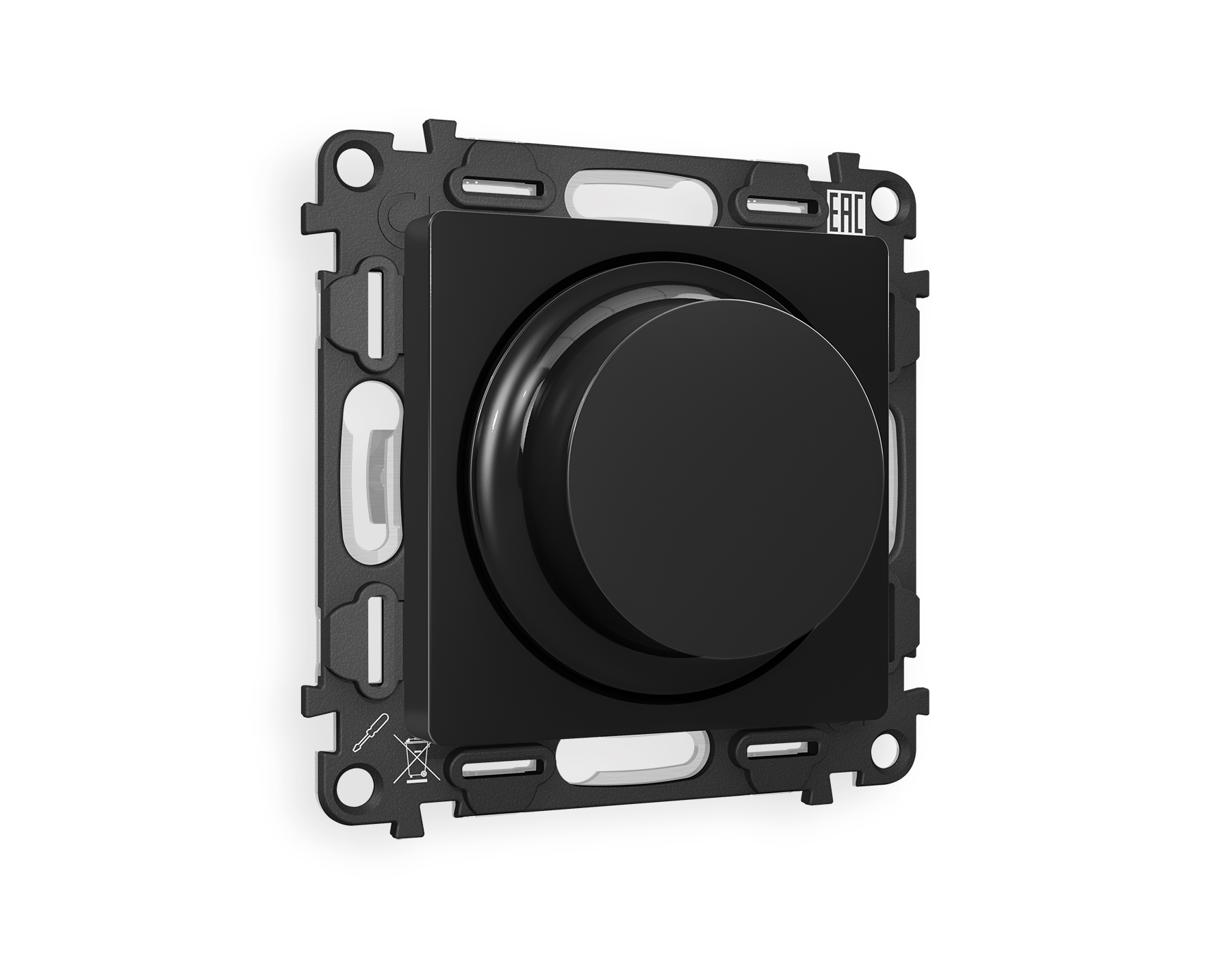 MA805510 Комплект механизма светорегулятор ALFA Черный матовы 25-600W/LED 5-300W QUANT(AP8055,VM136)