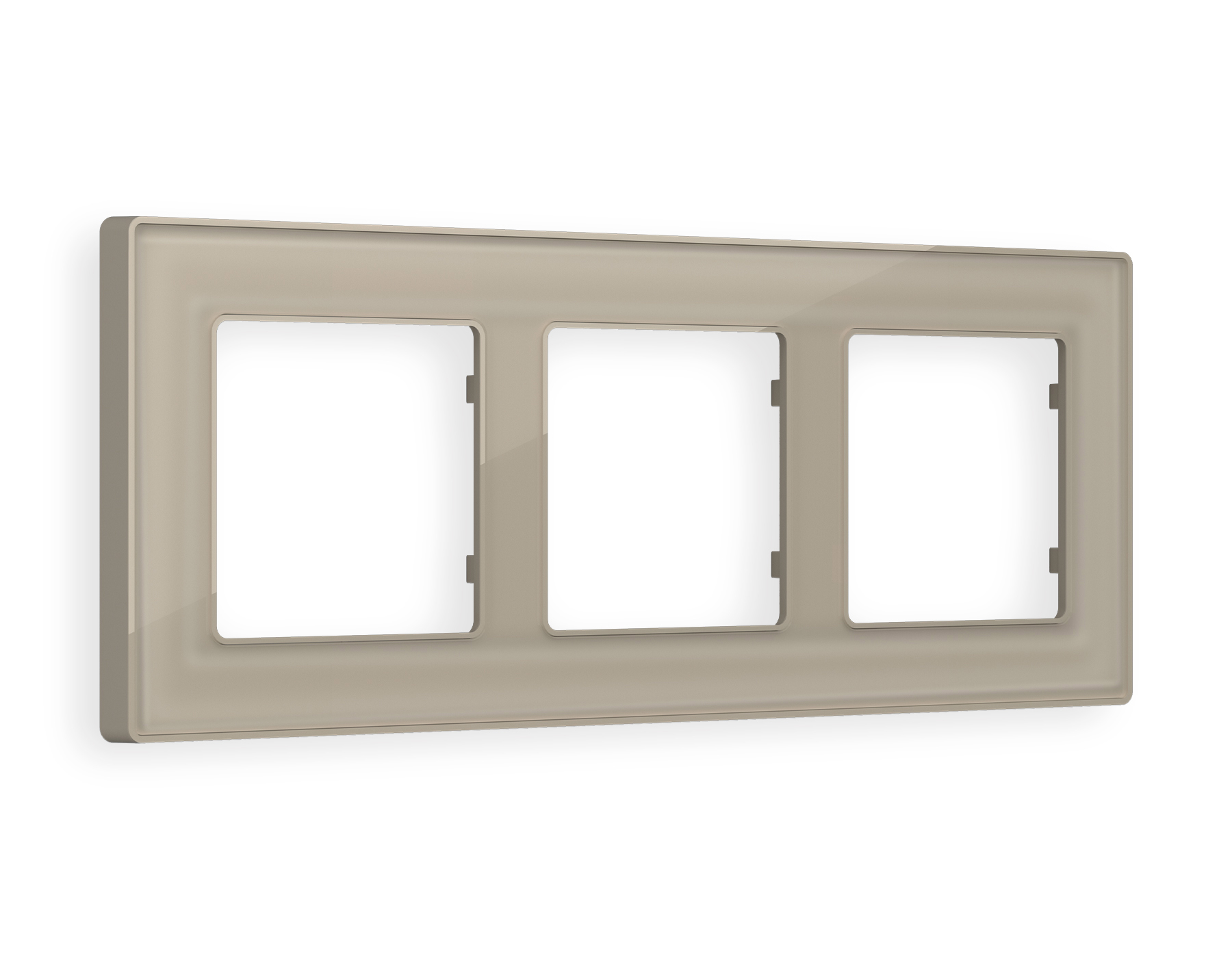 AF580363 Рамка ALFA Arctic (Серо-бежевый Стекло органическое) 3-ая