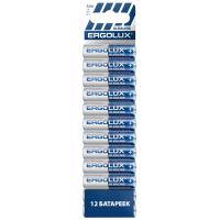 Батарейка Ergolux LR03 Alkaline  BP12  (ПРОМО, LR03 BP12, мизинчиковая батарейка ААА 1.5В)