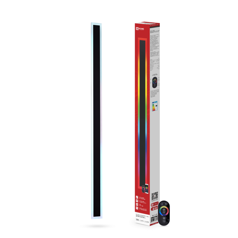 Светильник уличный светодиодный ДБУ MARS90-30RGB-SMART-ВL 30Вт 900x80 с пультом ДУ IP54 черный IN HO