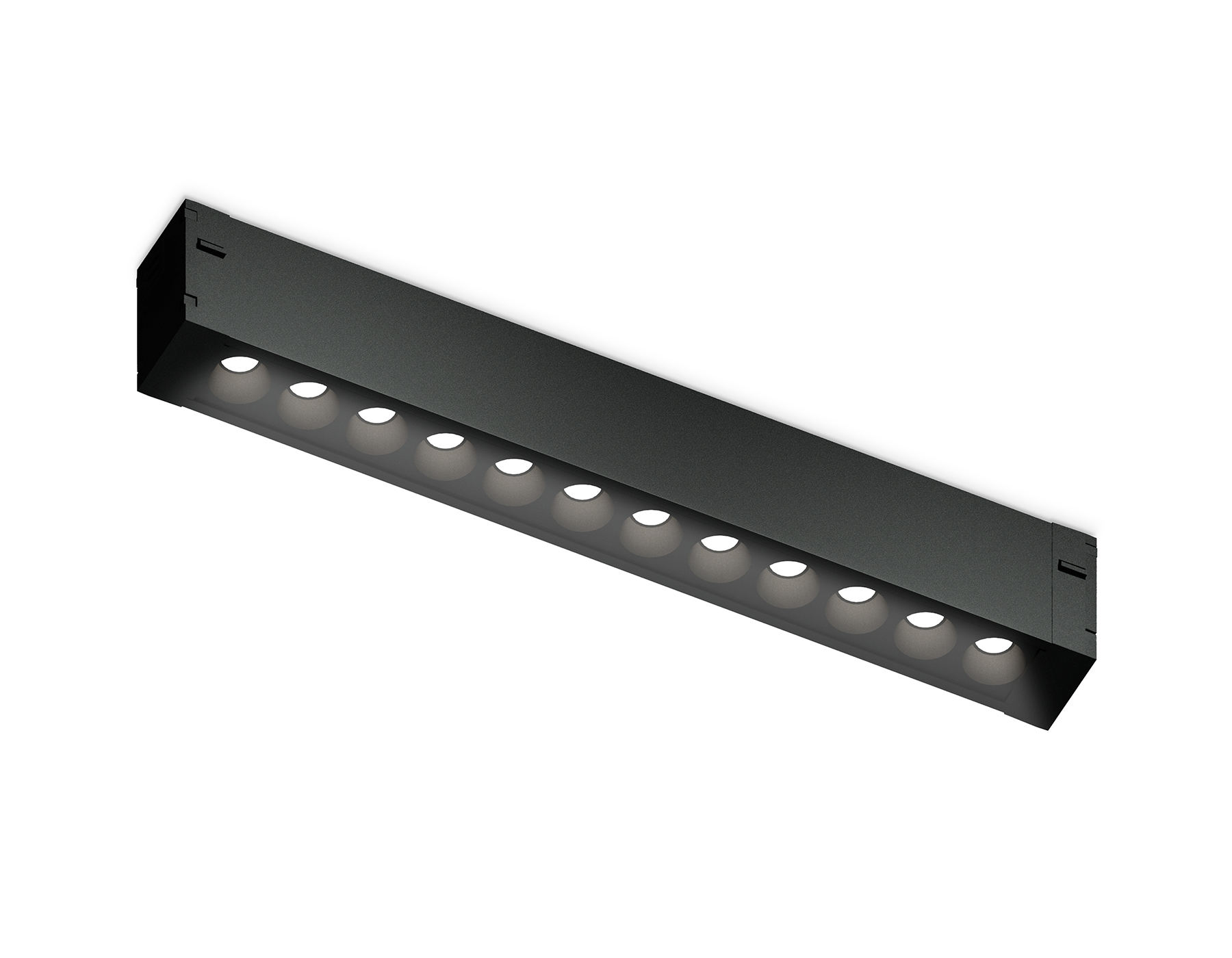 Светильник трековый для шинопровода Magnetic GL1720 BK черный IP20 12W 4200K 24° 232*25*42