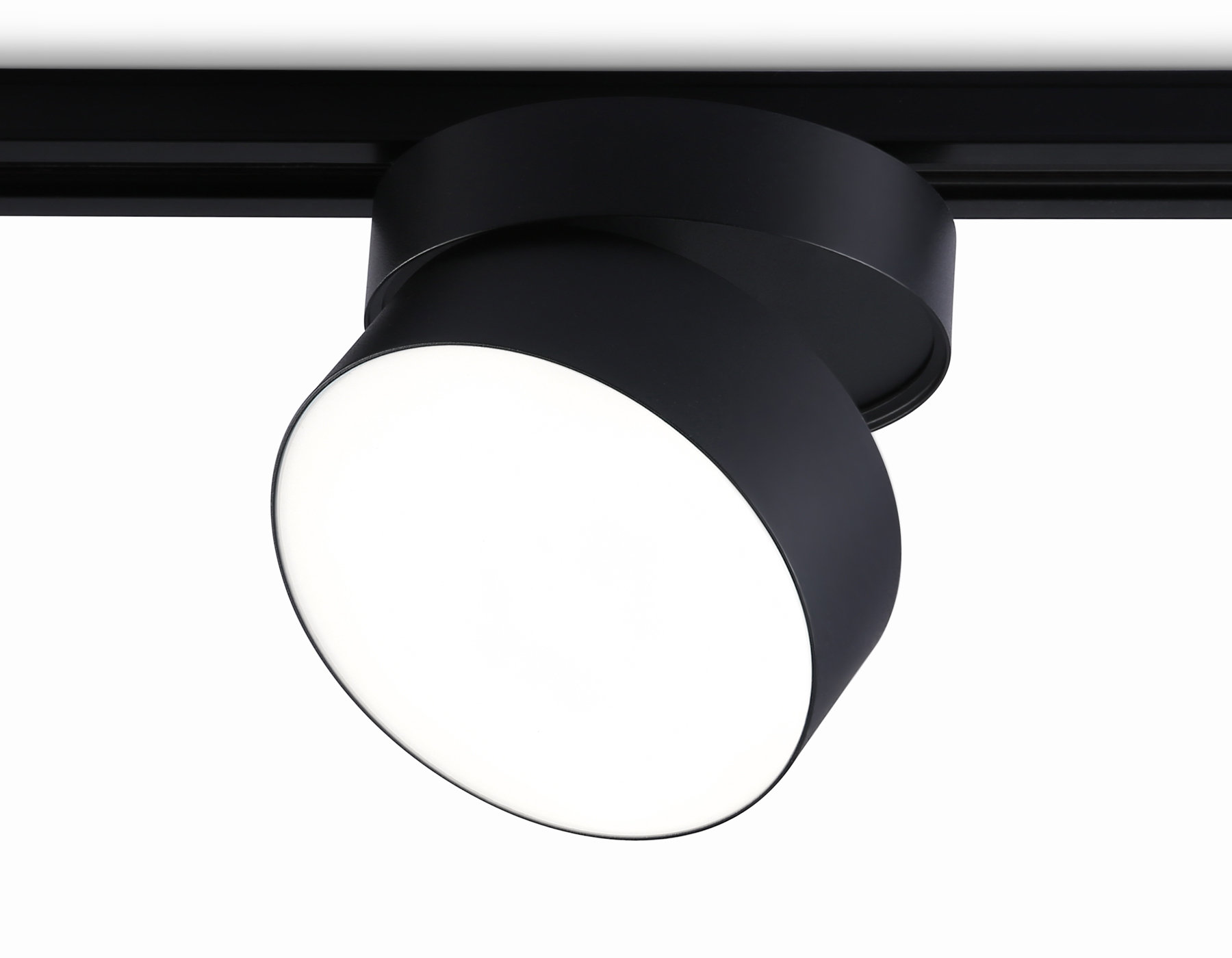 Трековый светодиодный светильник GL6879 BK черный LED 16W 4200K D115*90
