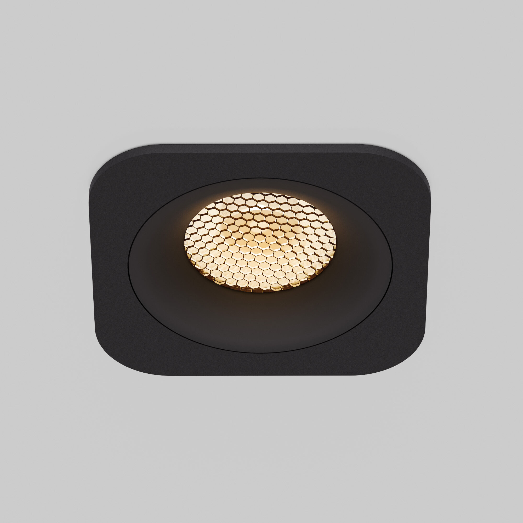 Светильник встраиваемый светодиодный IP44 15276/LED Tetro 10W 3000K черный IP44