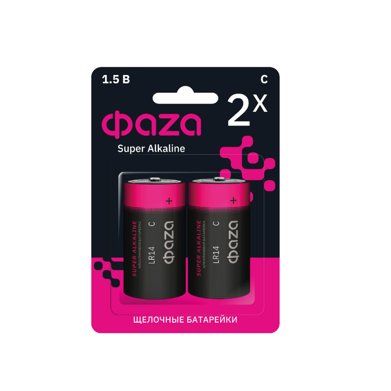 Батарейка ФАZA LR14SA-B2 Super Alkaline BL-2 (2/12)