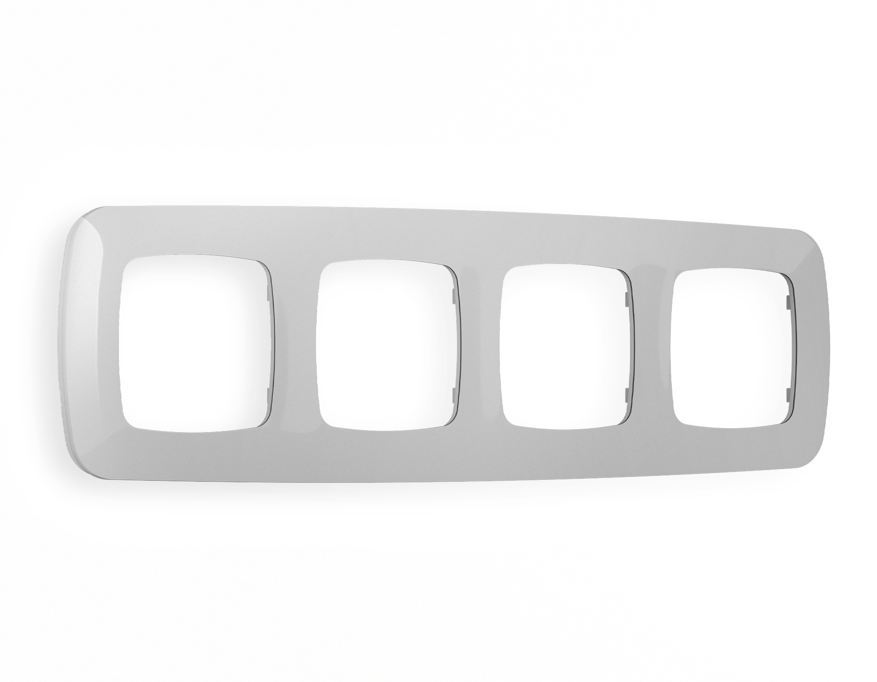 OF140404 Рамка OMEGA Ecta (Серебро глянец) 4-ая