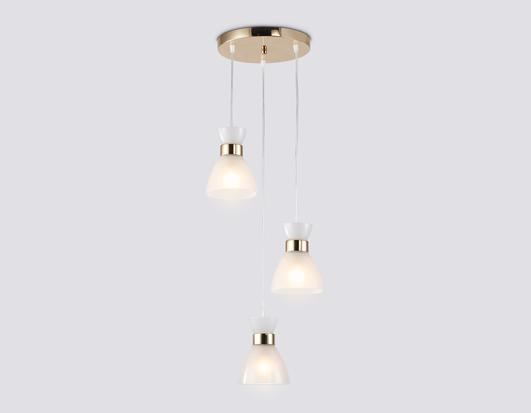 Светильник подвесной Ambrella TR3402/3 FGD золото E27/3 max 60W D345*1000