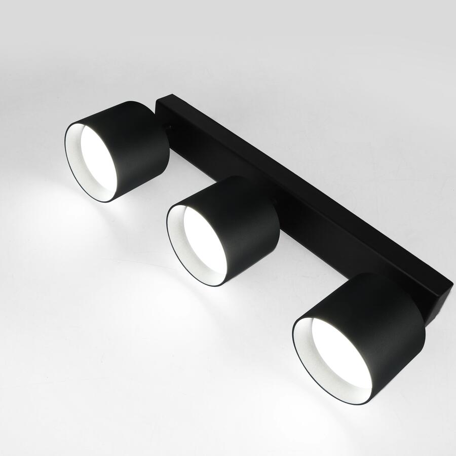 Спот на основании GWL-3GX53-M-IP20 Тройной Башня Черный Направленный