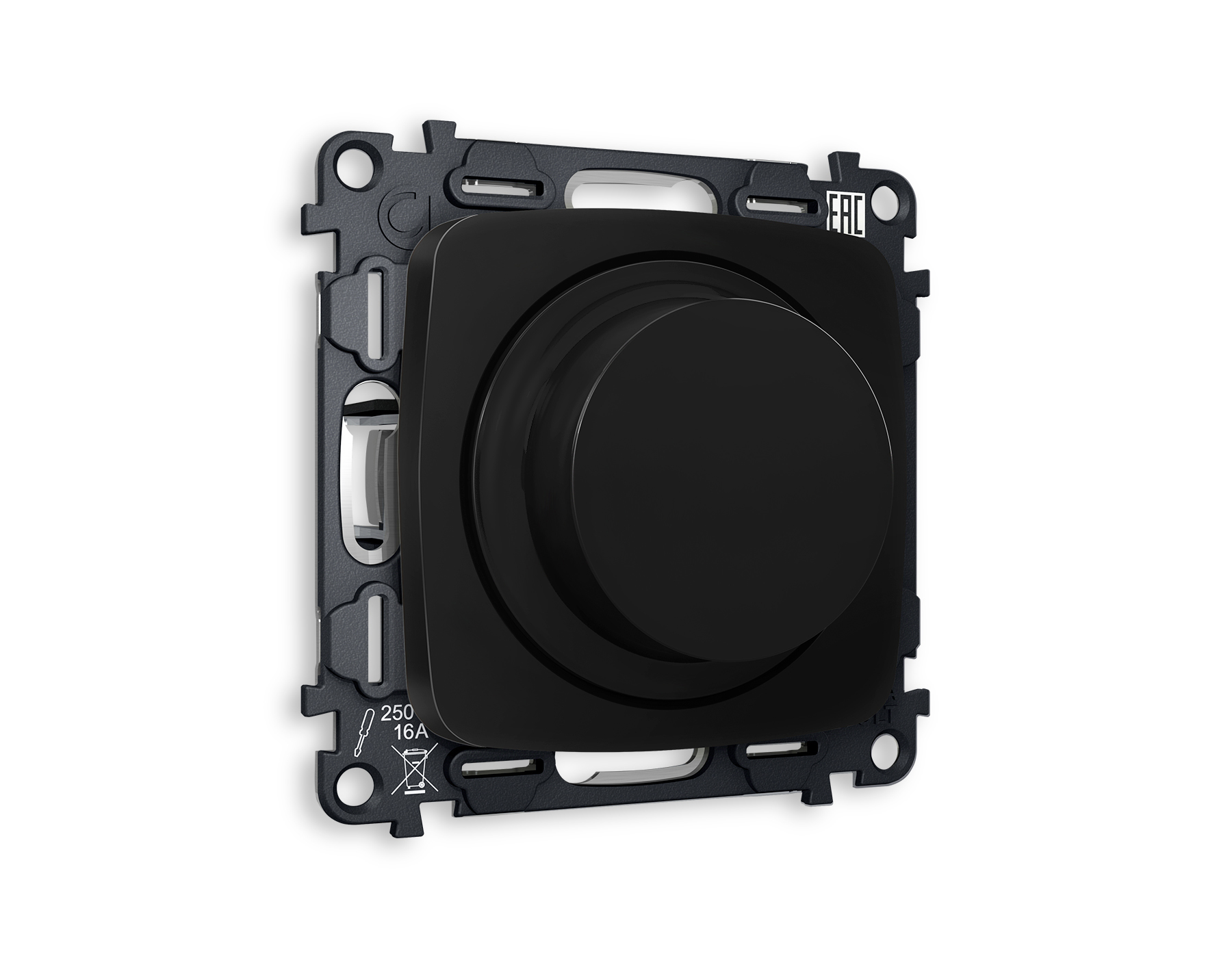 MO805510 Комплект механизма светорегулятор OMEGA Черный матов 25-600W/LED 5-300W QUANT(OP8055,VM136)