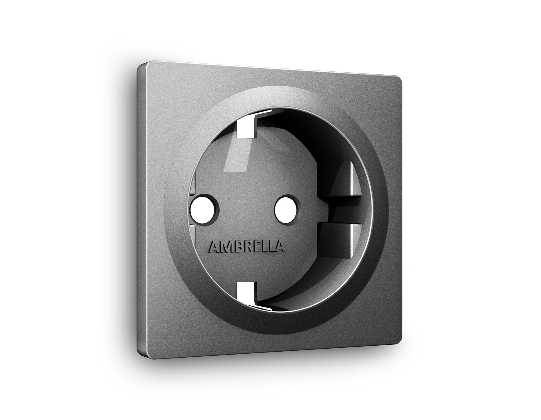 AP6560 Лицевая панель ALFA (Антрацит серый) для электрической розетки с/з QUANT