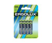 Батарейка Ergolux LR03 Alkaline BL8 (LR03 BP8, мизинчиковая батарейка ААА 1.5В)
