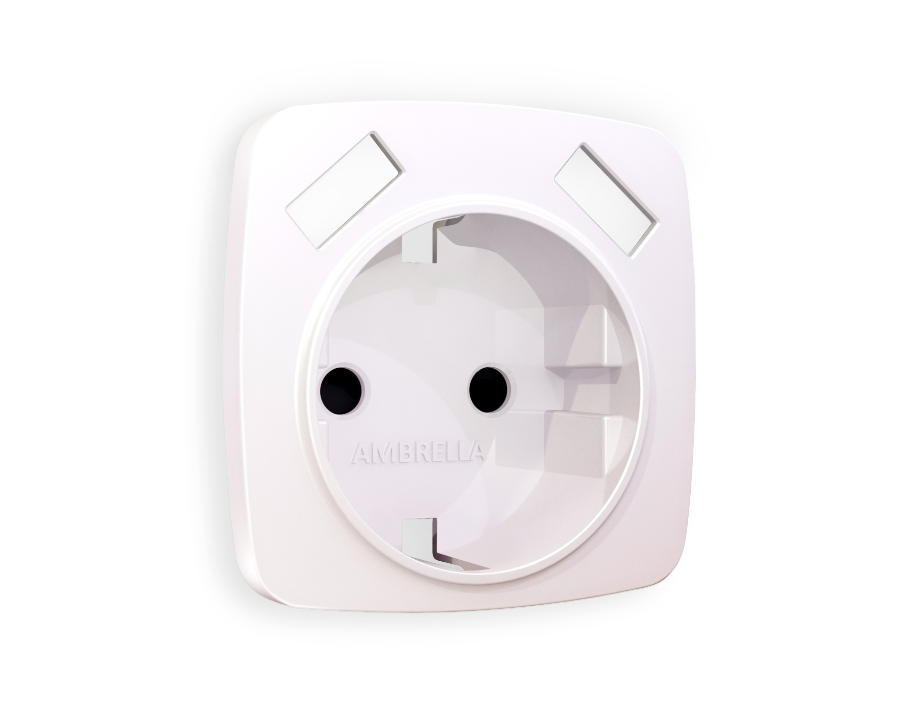 OP2090 Лицевая панель OMEGA (Жемчуг) для электрической розетки с/з со шторками 2USB тип A+A QUANT