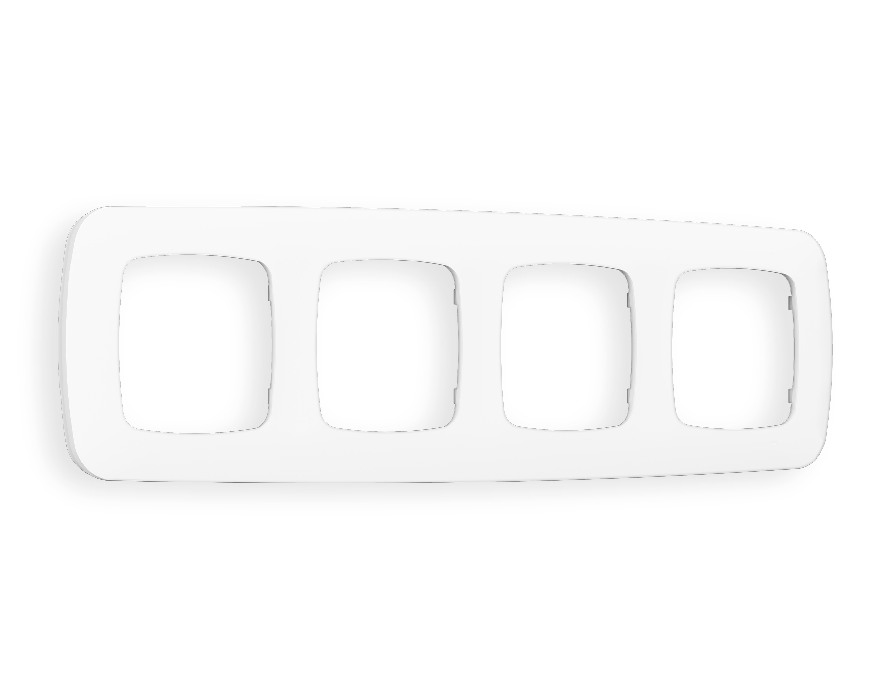 OF140124 Рамка OMEGA Ecta (Белый матовый) 4-ая