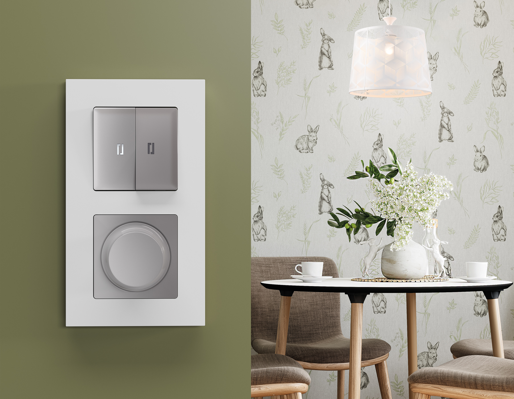 AF250122 Рамка ALFA Qubi (Белый матовый) 2-ая