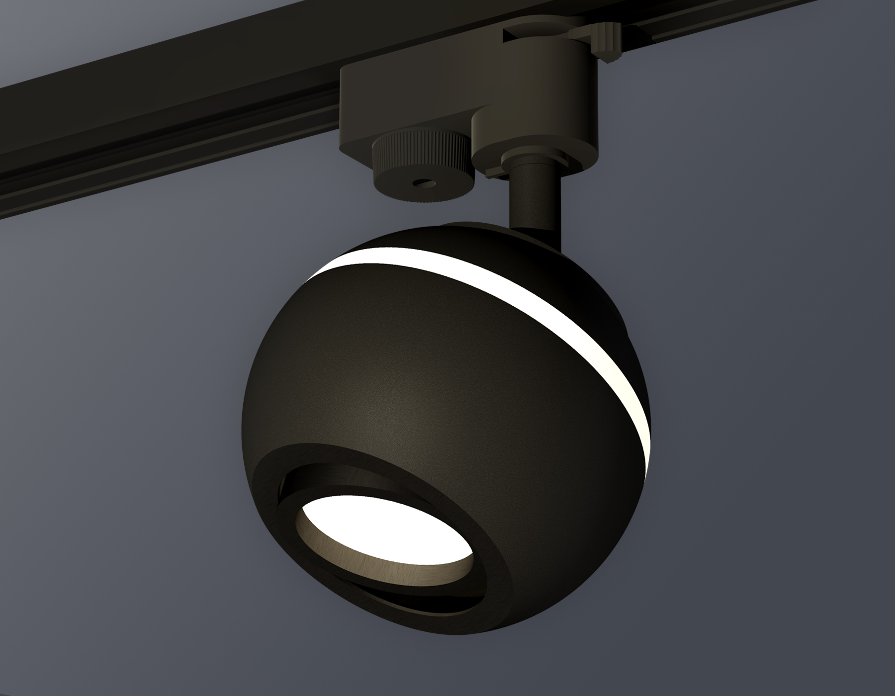 XT1102021 SBK/PBK черный песок/черный полированный MR16 GU5.3 LED 3W 4200K (A2521, C1102, N7002)
