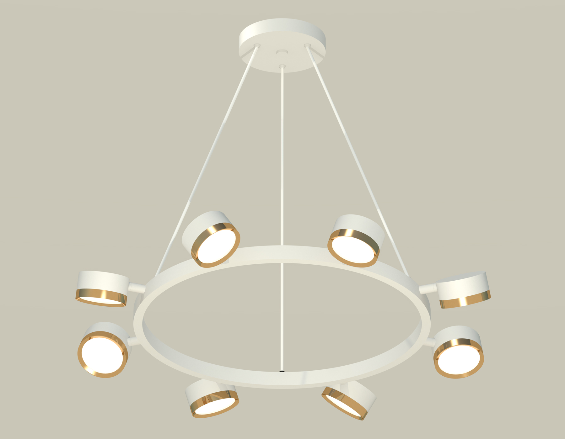 XB9195152/8 SWH/PYG белый песок/золото желтое полированное GX53 (C9195, N8124)