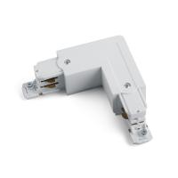 Коннектор FERON PRO-0435, угловой левый (внешний)  для шинопровода ,белый,  91290
