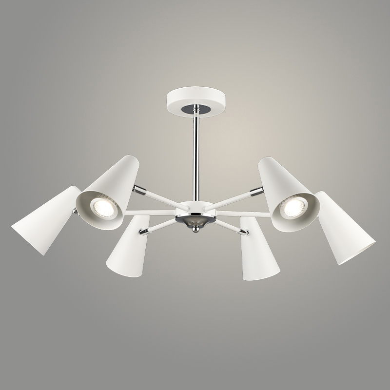 Люстра N6659/6 WT+CR белый/хром 6xW GU10 d695 h320, 24