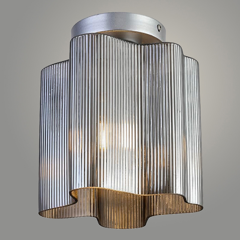 Люстра 210926SN/1 SN сатин никель/дымчатый 1х40W E27 d190 h200, XLD22