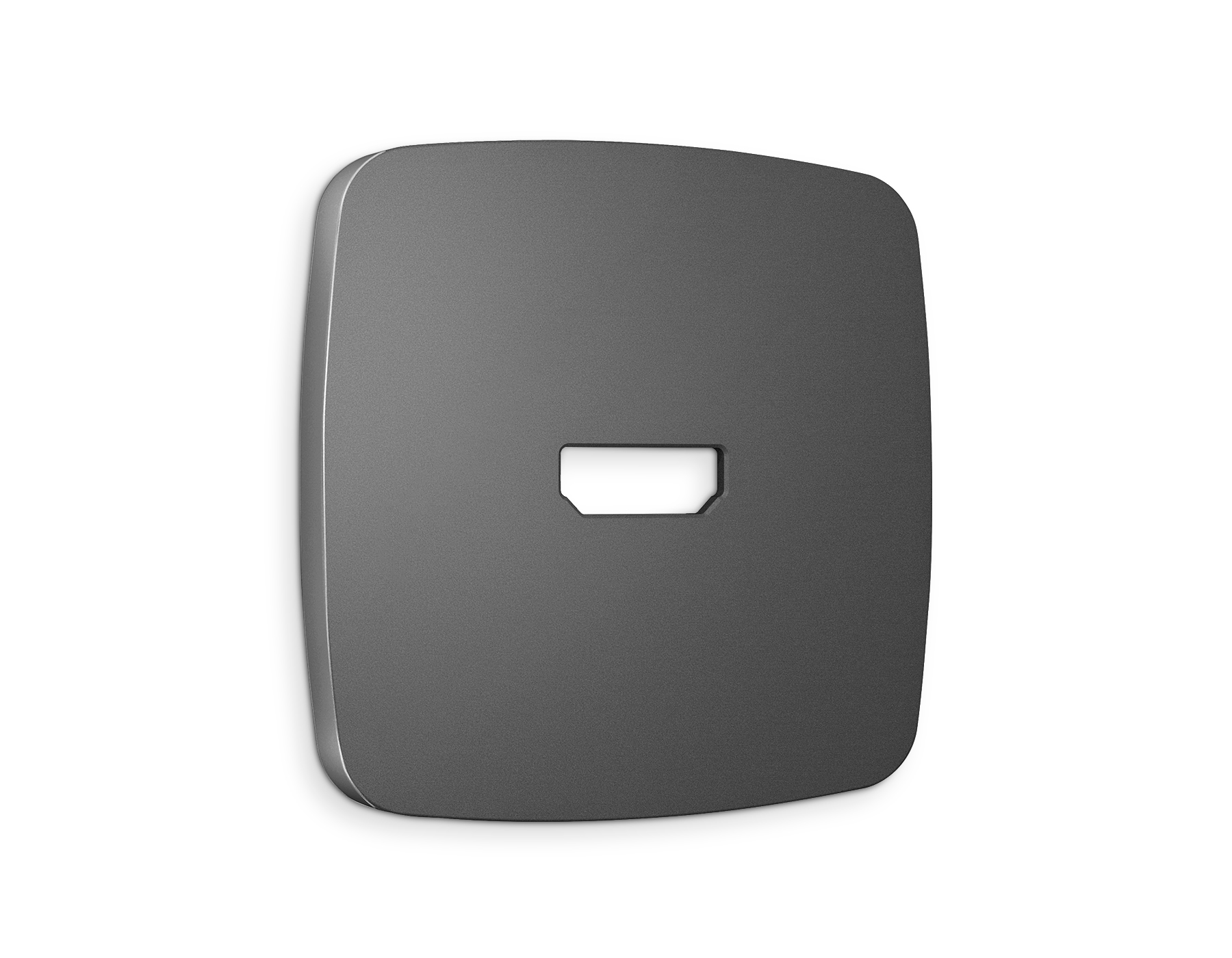 OP6640 Лицевая панель OMEGA (Антрацит серый) для HDMI розетки QUANT