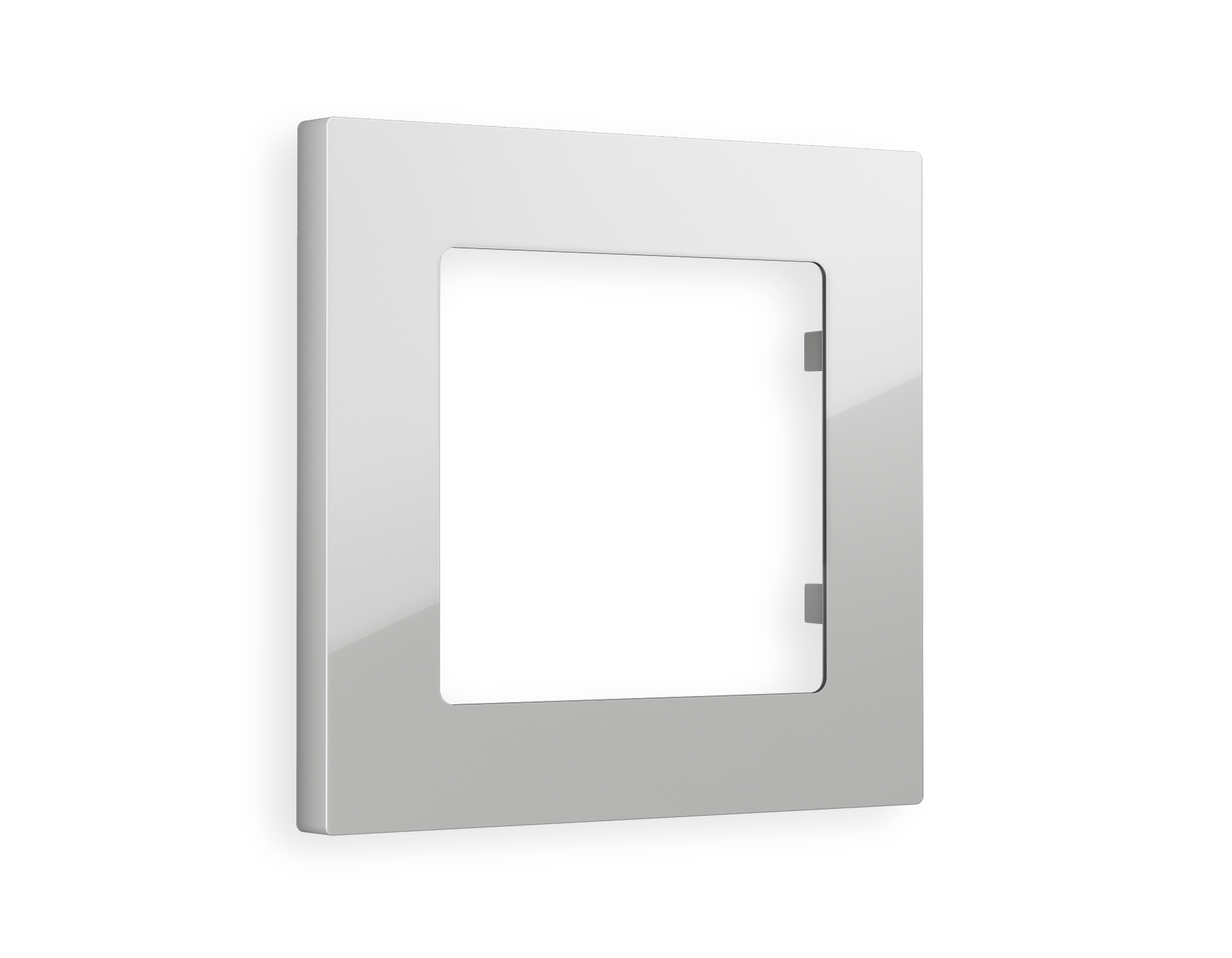 AF220401 Рамка ALFA Techno (Серебро глянец) 1-ая