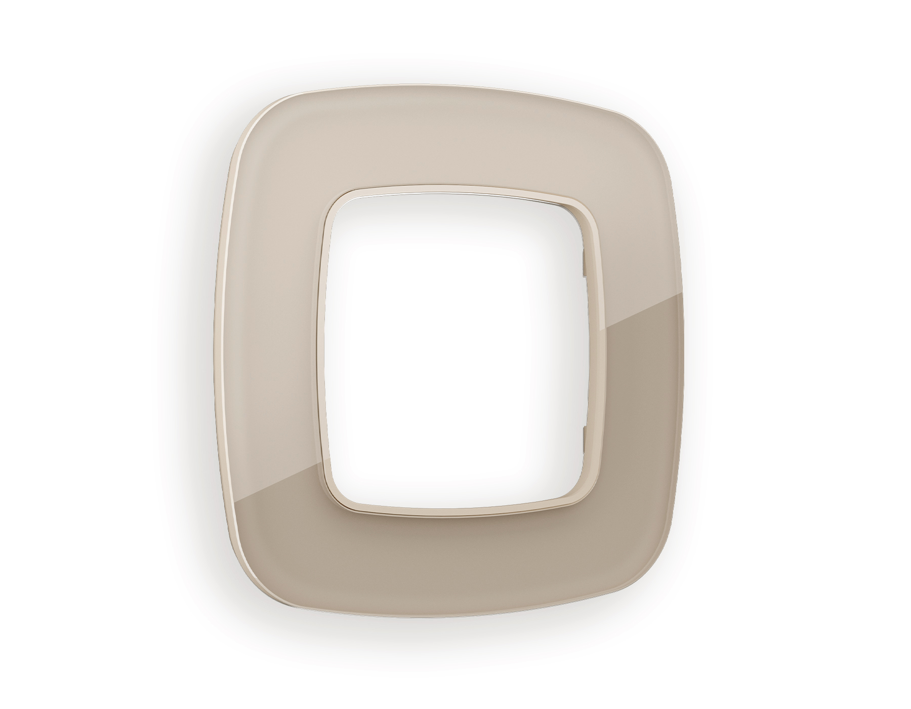 OF350601 Рамка OMEGA Radian (Серо-бежевый Стекло закаленное натуральное) 1-ая