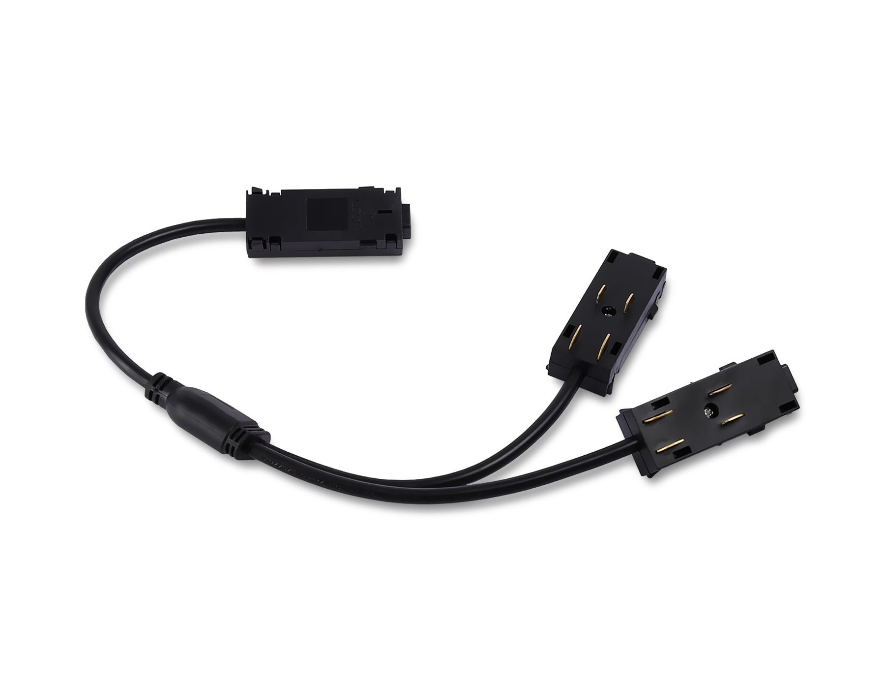 Коннектор питания T-образный для шинопровода Magnetic 220V GL1114 BK черный 250*150*18