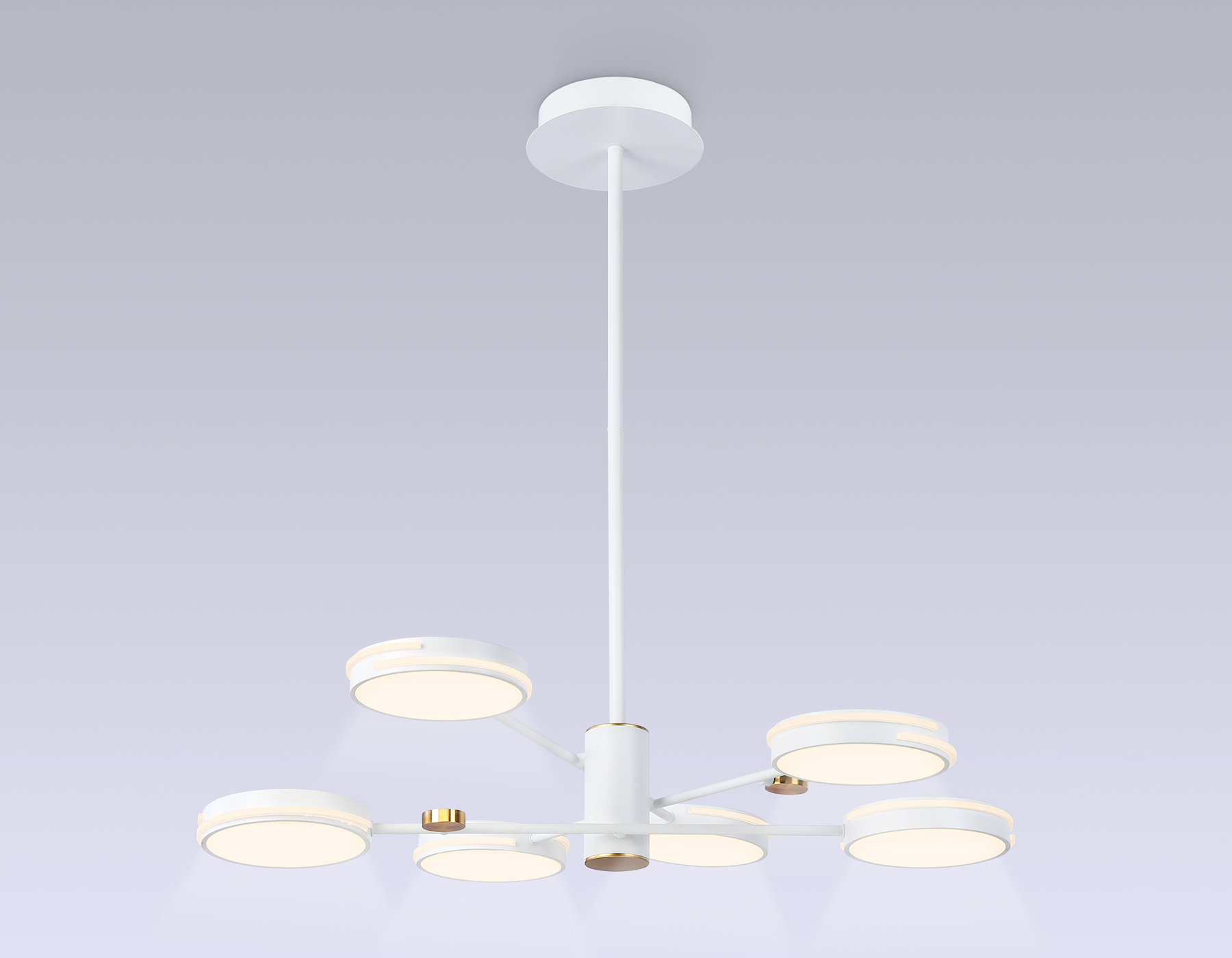 Светильник светодиодный AMBRELLA FL51635/6 WH/GD белый/золото 3000K/4200K/6400K 50W (Без ПДУ)