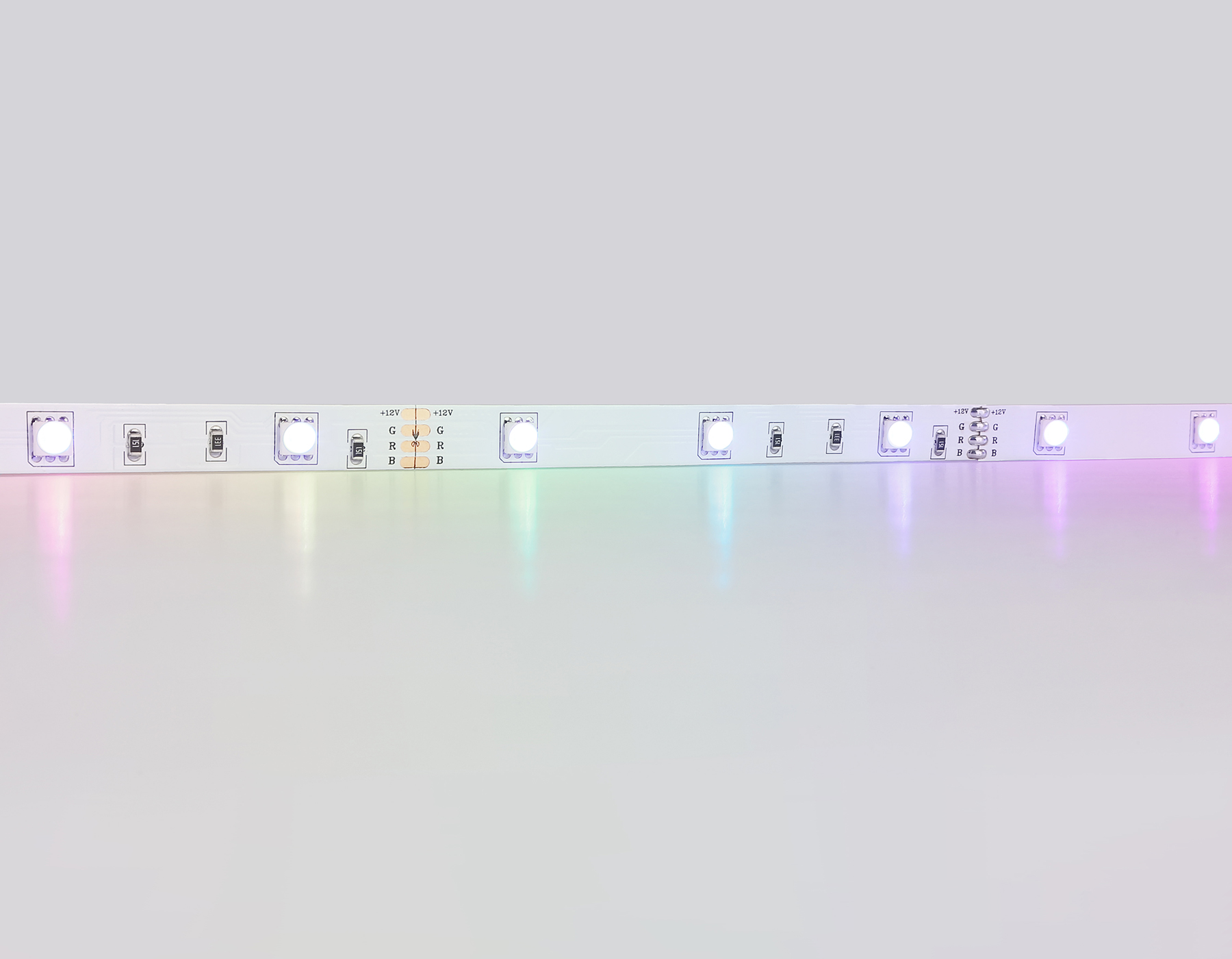 Светодиодная лента AMBRELLA GS2401 5050 30Led/ 7.2W m/ 12V IP20 RGB/ 5000*10*1.87mm (4 конт.) компл