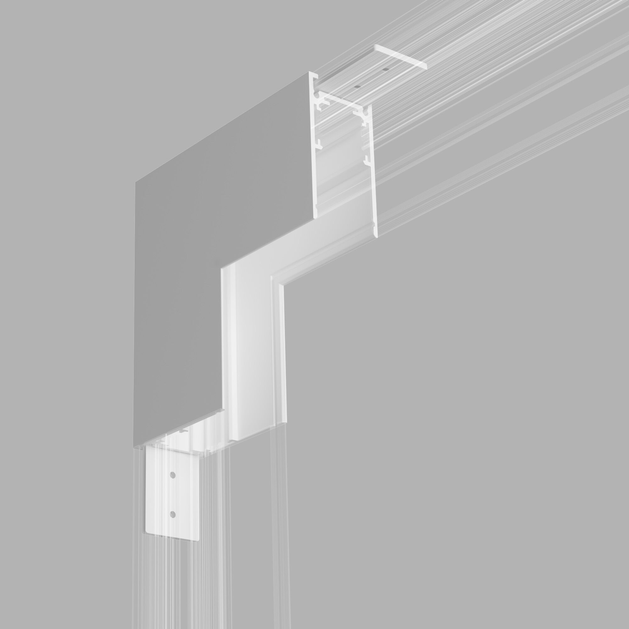 Slim Magnetic Коннектор угловой внутренний для накладного шинопровода белый 85091/00 85091/00