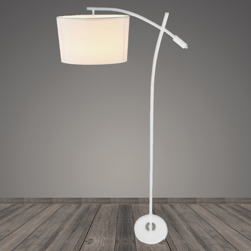 Торшер T2183 WT белый/белый абажур 1x40W E27 h1600, BTH