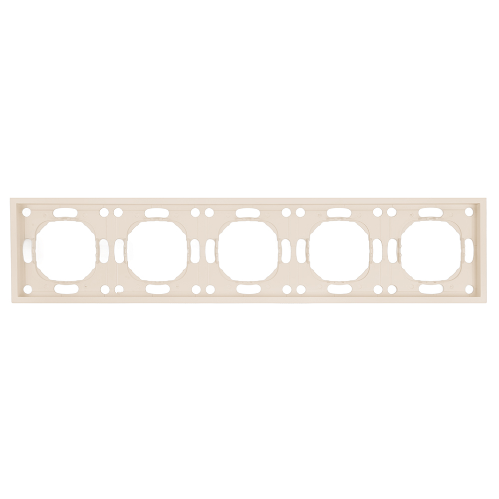 Рамка 5-местная, серия Эмили, PFR00-5005-08, кашемир, soft touch