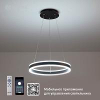 Люстра светодиодная ESTARES STELLA 64W R-APP-400x1200-BLACK/WHITE-220-IP20 управлемая