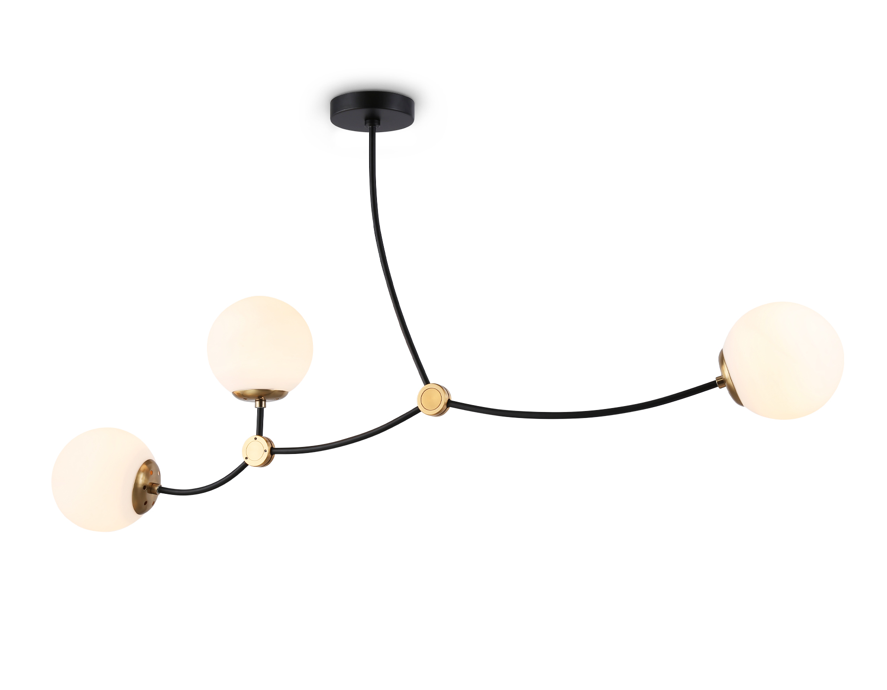 Люстра подвесная Ambrella TR2568/3 BK/SB черный/бронза E27/3 max 60W 1130*150*540