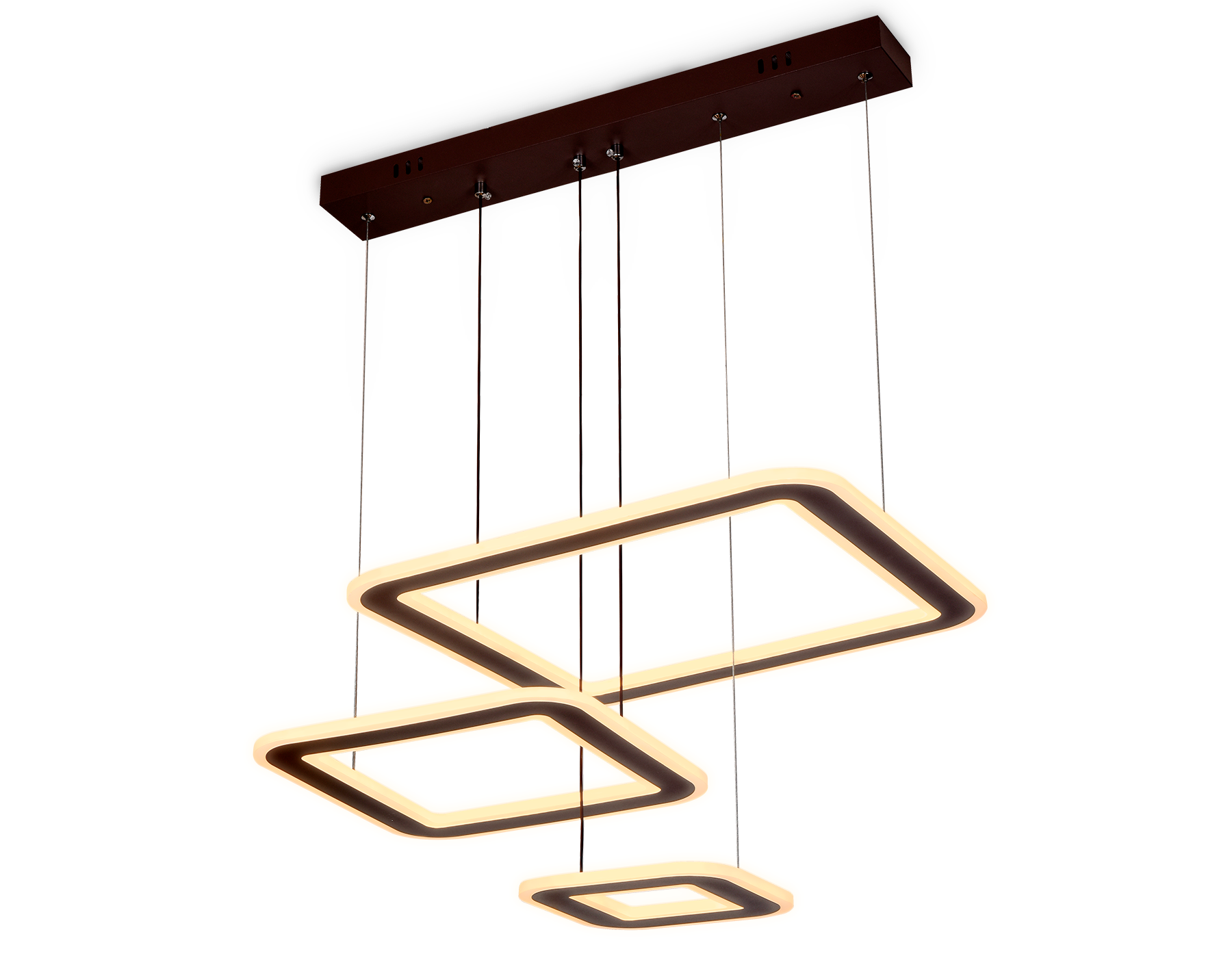 Светильник Ambrella FA433 CF кофе 192W 630*470*590 (ПДУ РАДИО 2.4G) Подвесной