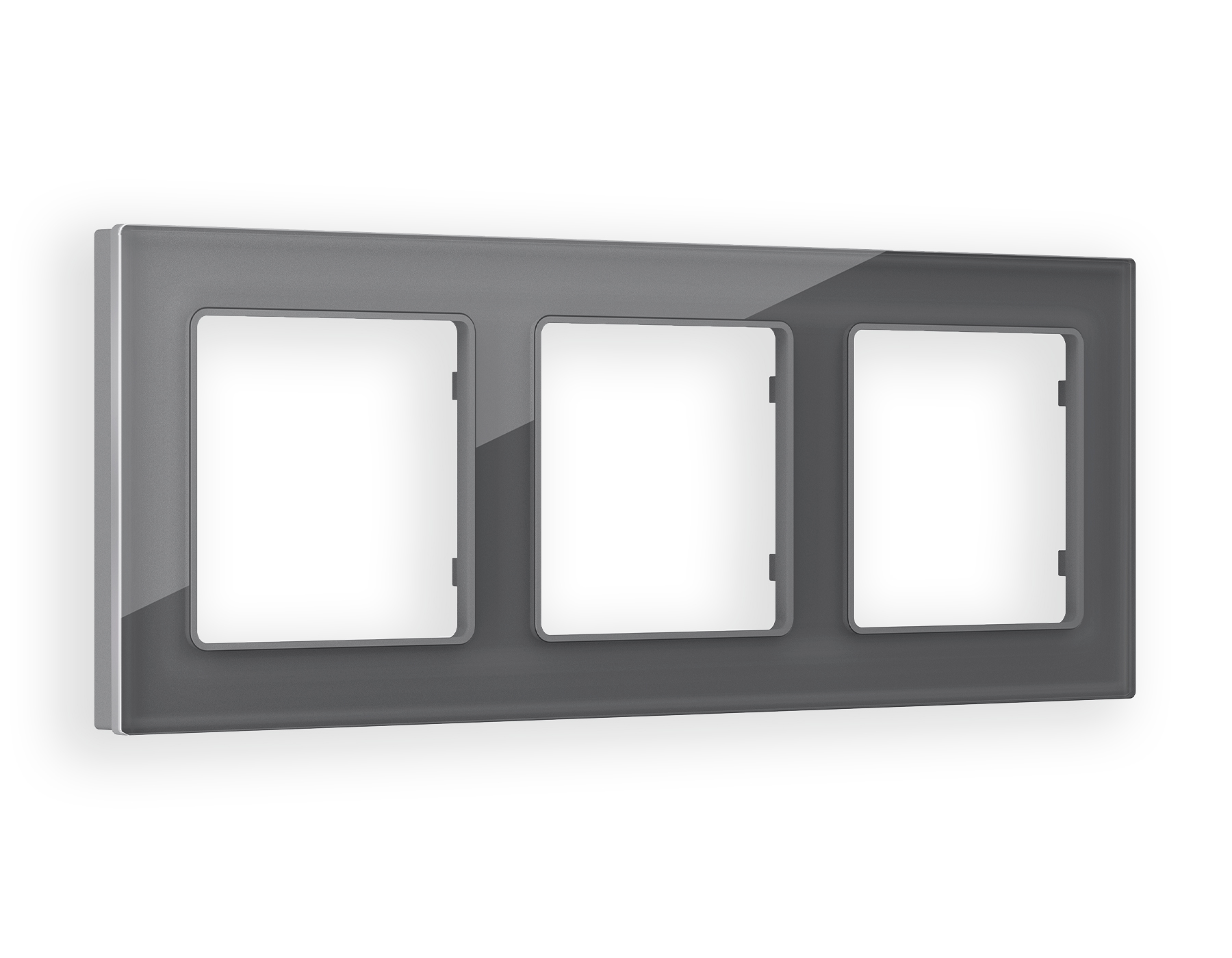 AF330653 Рамка ALFA Platos (Антрацит серый Стекло органическое) 3-ая