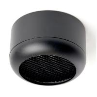 Светильник потолочный FERON HL364 Barrel ECHO 12W, 230V, GX53, чёрный, с антибликовой сеточкой