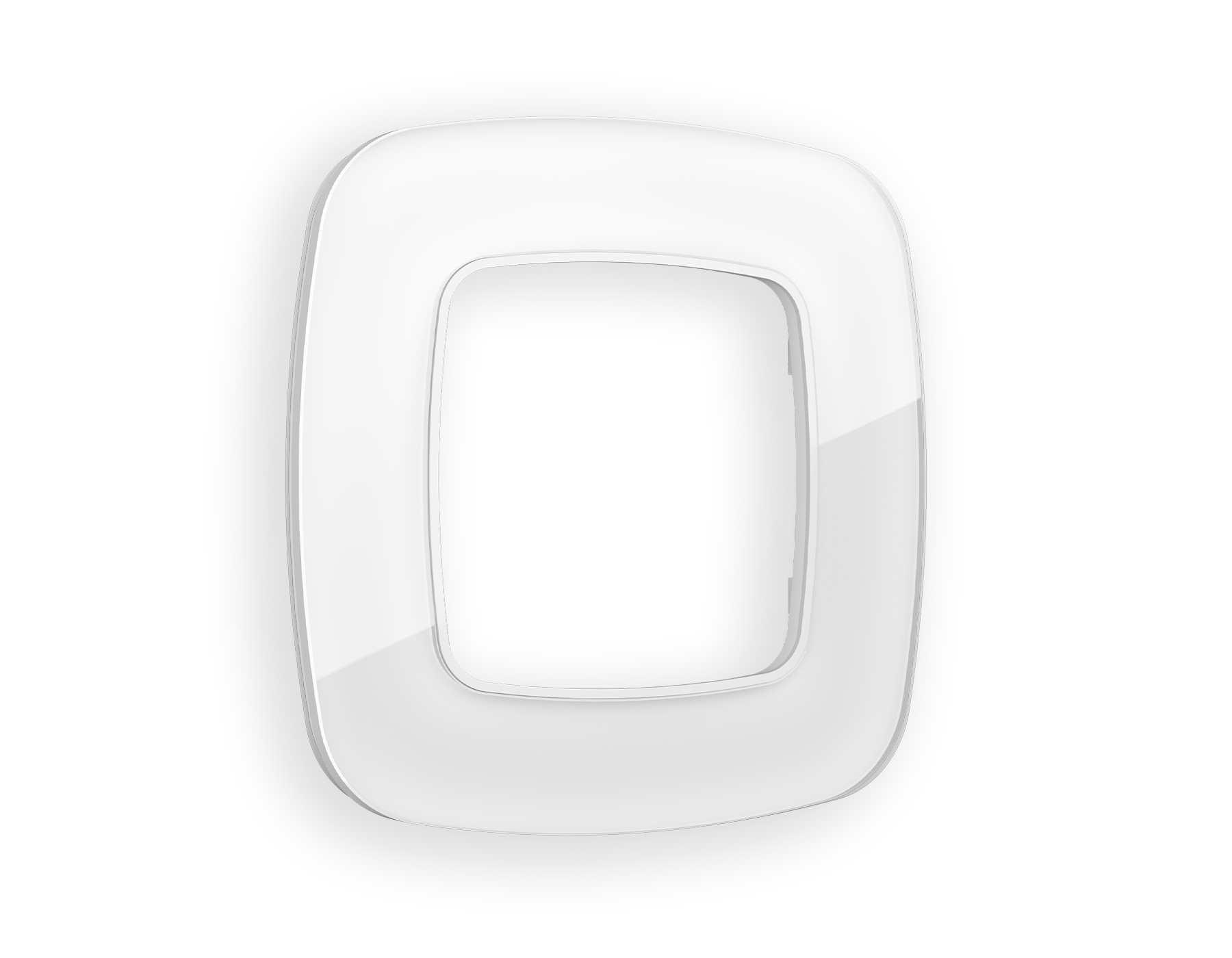 OF350101 Рамка OMEGA Radian (Белый Стекло закаленное натуральное) 1-ая