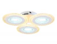 Светильник Ambrella FA4001/3 WH белый 70W 3000K+6400K/4200K/6400K+3000K D480*85 (ПДУ ИК)