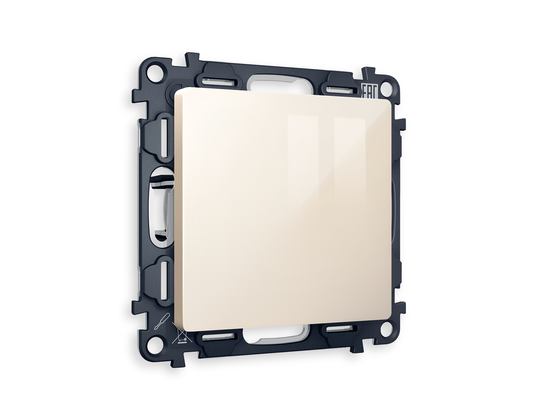 MA316010 Комплект суппорта универсального ALFA Бежевый глянец QUANT (AP3160, VM240)