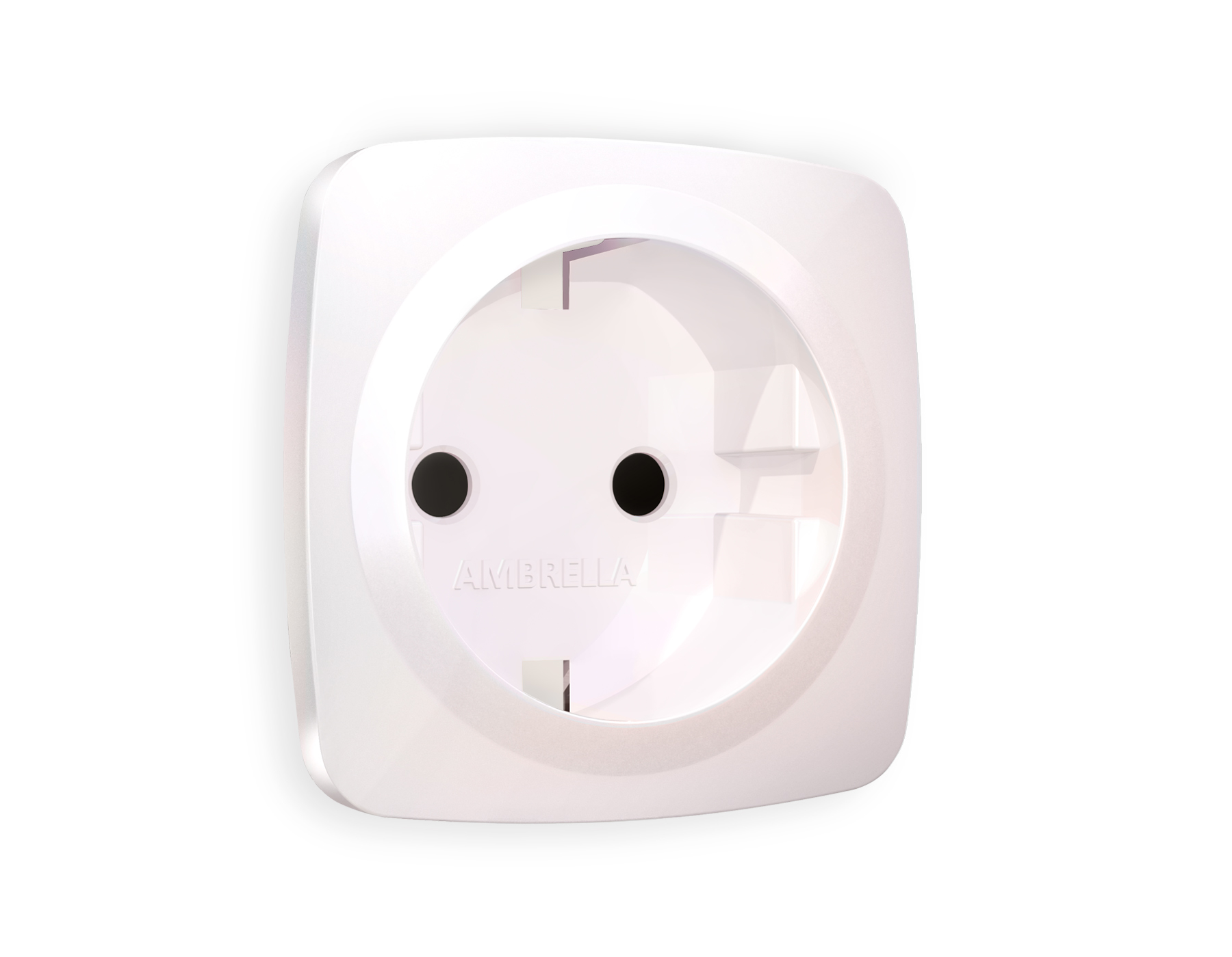 OP2070 Лицевая панель OMEGA (Жемчуг) для электрической розетки с заземлением со шторками QUANT