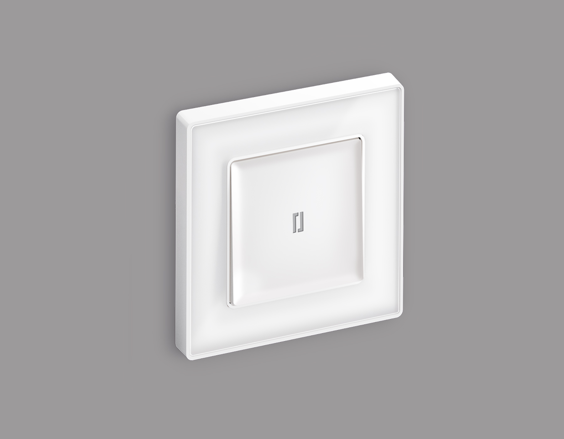 MA122040 Комплект механизма 1-кл прох.выкл с подсв 10000K ALFA Белый матов QUANT (AP1220,VM105,G29B)