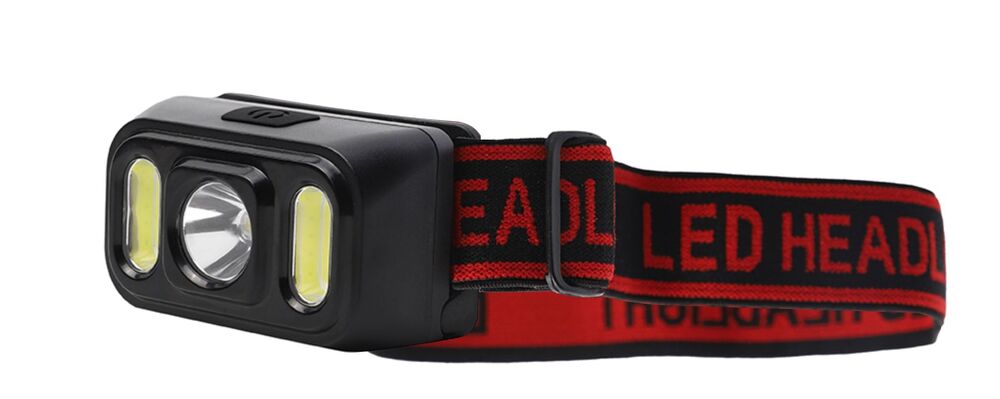 Фонарь CAMELION LED53417 (налоб, аккум 3,7В, черный, XPE+2xCOB, 3 Вт, 5 реж, Type-C, бокс)