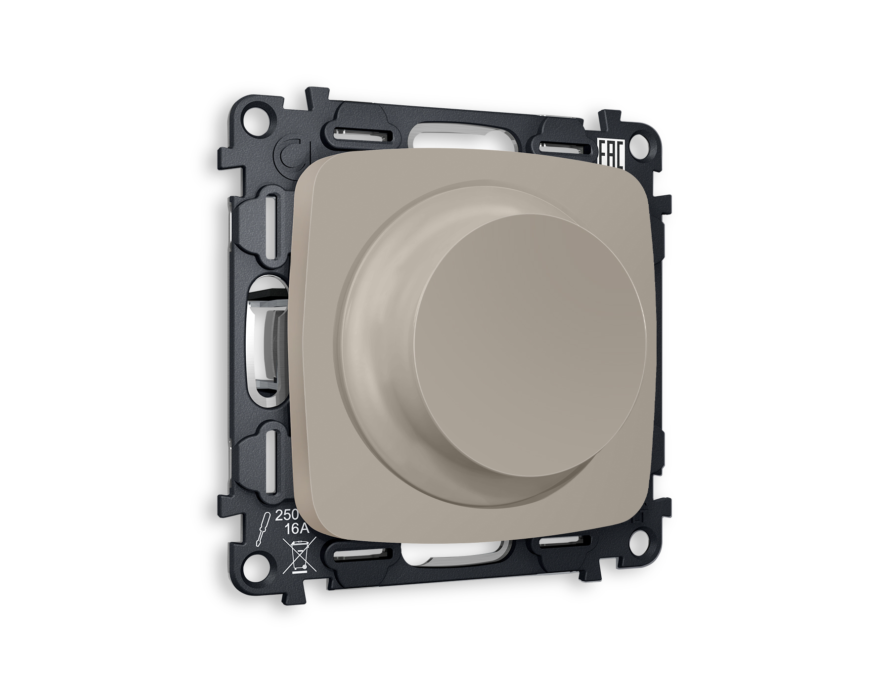 MO365510 Комплект механизма светорегулятор OMEGA Серо-беж матов25-600W/LED -300W QUANT(OP3655,VM136)