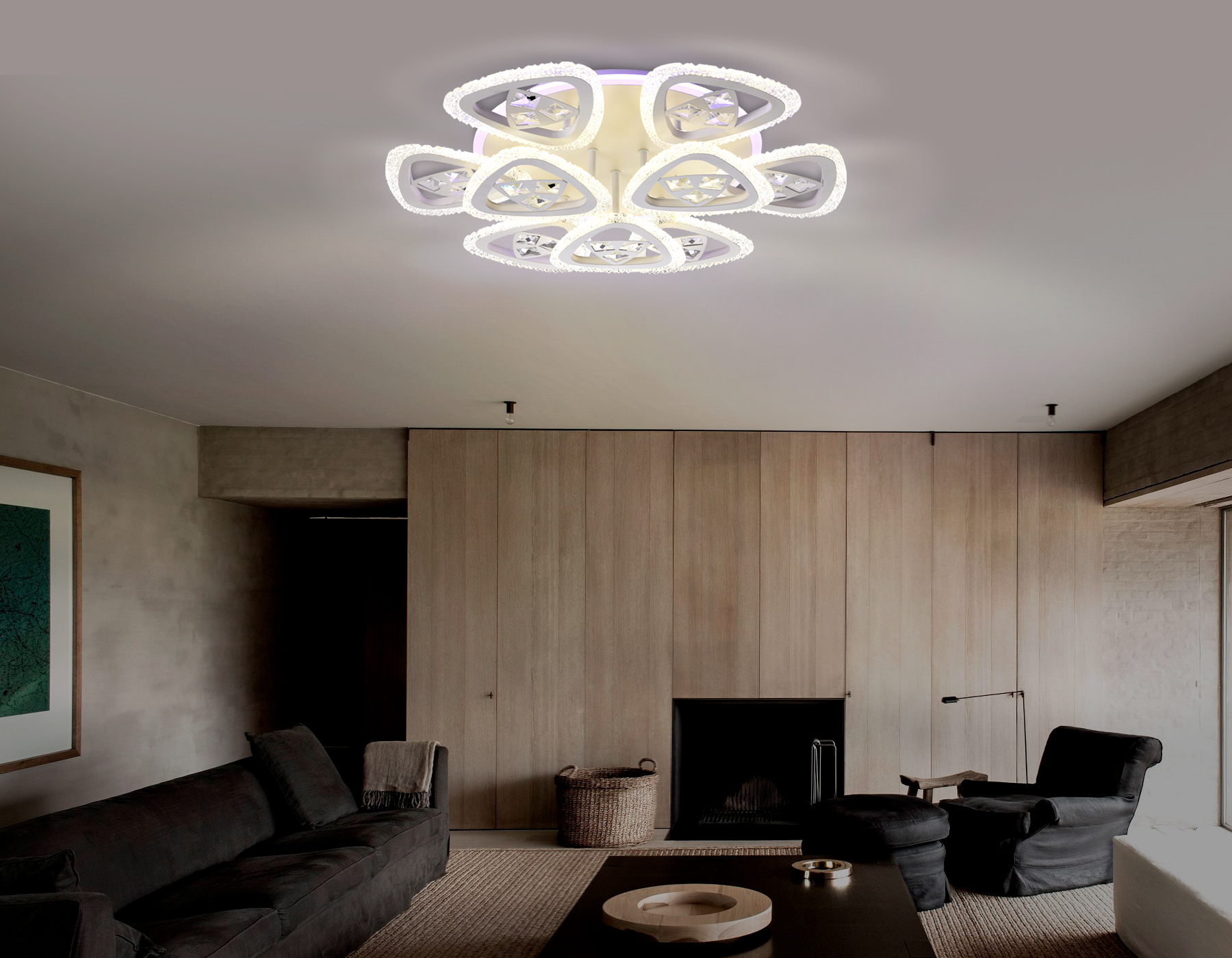 Светильник Ambrella FA2921 WH белый 138W 600*600*130 (ПДУ РАДИО 2.4)